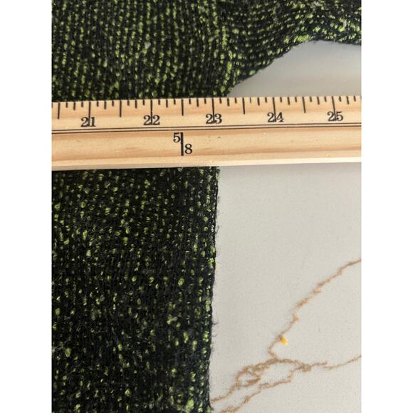 Wool Blend Sweater Tunic Pattern Green Made in Italy Oversized - Picture 6 of 8